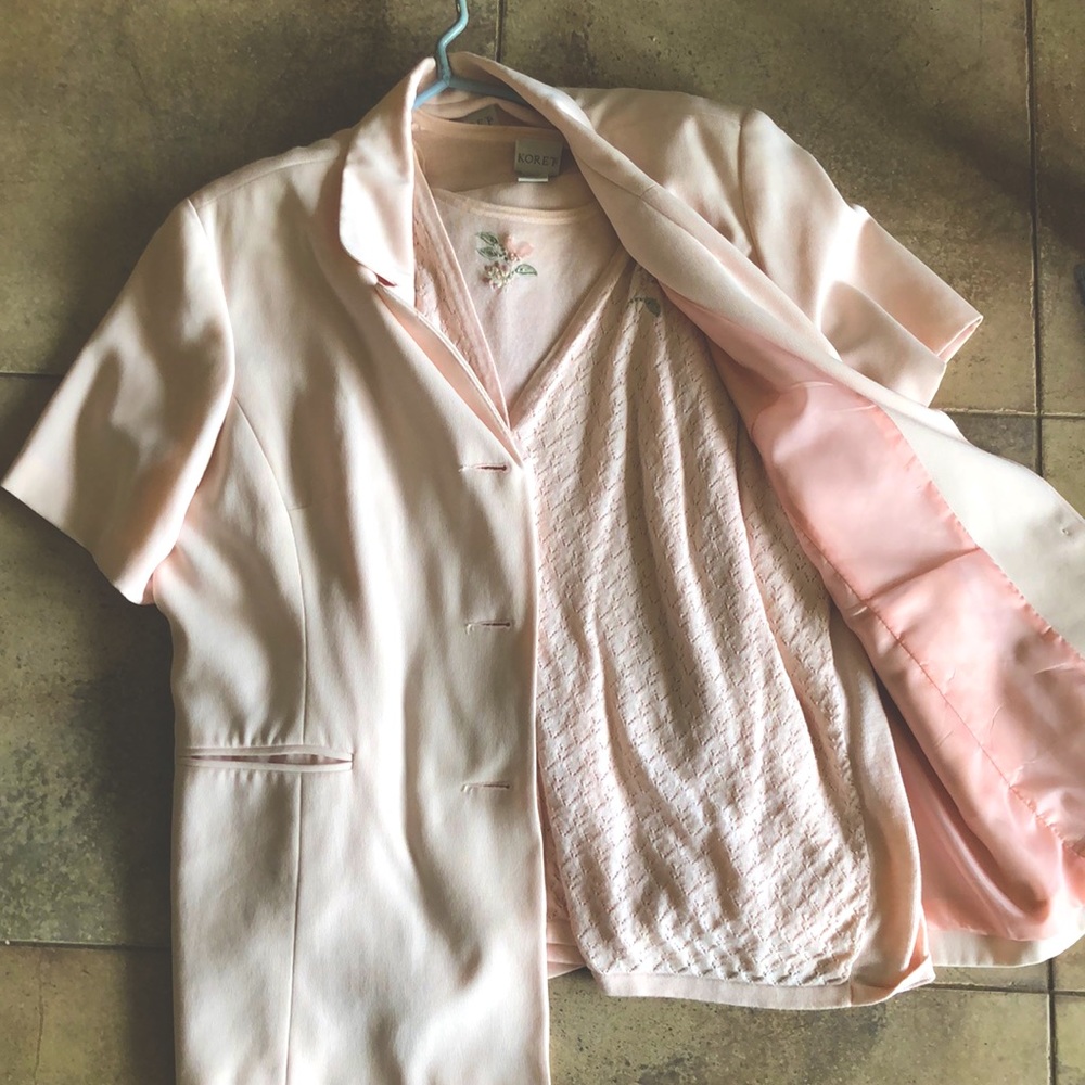 Vintage Pink Koret suit and pants set